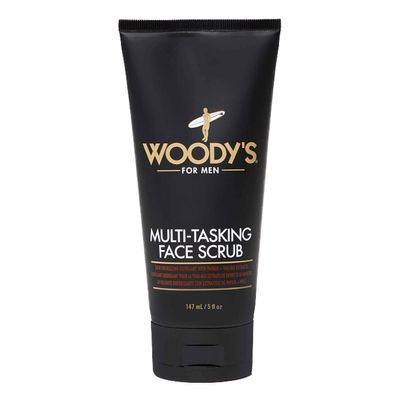 Woody&#39;s Multi-Tasking Face Scrub, Hydrating Cleanser and Exfoliant for Men, 5 Fl Oz