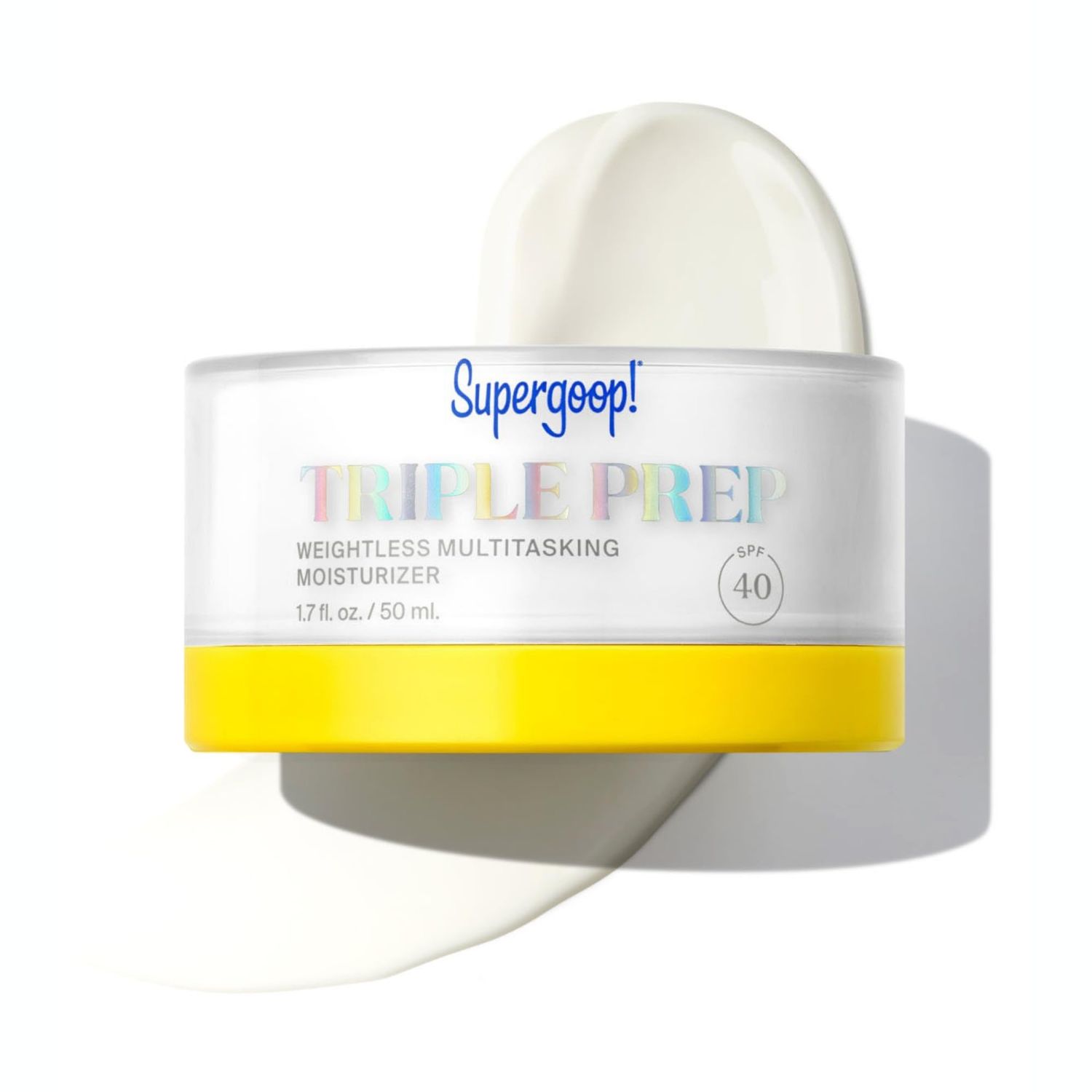 Supergoop! Triple Prep Weightless Multitasking Moisturizer SPF 40 Face Sunscreen - 1.7 fl oz - Hydrates &amp; Protects Skin - Helps Filter Blue Light - Non-Comedogenic - For Normal to Oily Skin Types