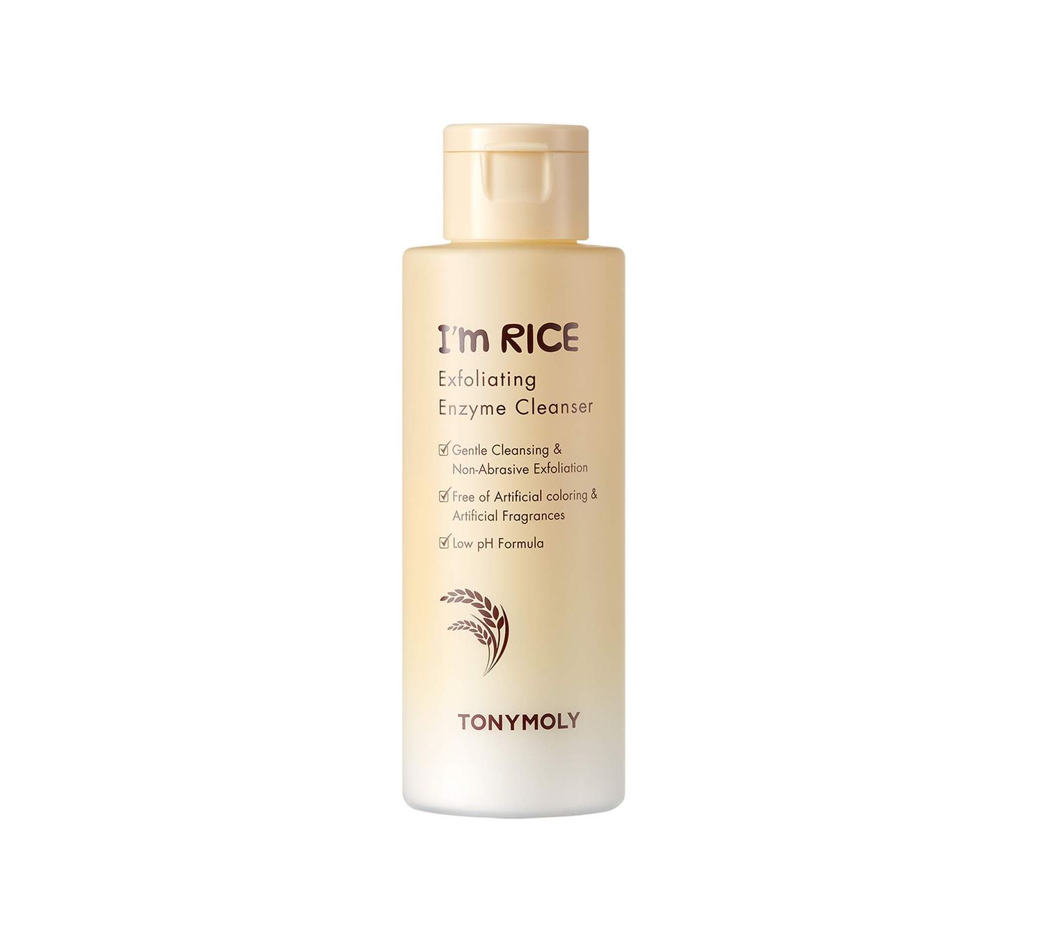 TONYMOLY I&#39;m Rice Exfoliating Enzyme Cleanser, Enzyme Powder Face Wash, All-in-one Waterless Gentle Rice Polishing &amp; Exfoliating Face Wash, 50 g