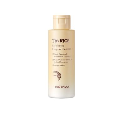 TONYMOLY I&#39;m Rice Exfoliating Enzyme Cleanser, Enzyme Powder Face Wash, All-in-one Waterless Gentle Rice Polishing &amp; Exfoliating Face Wash, 50 g