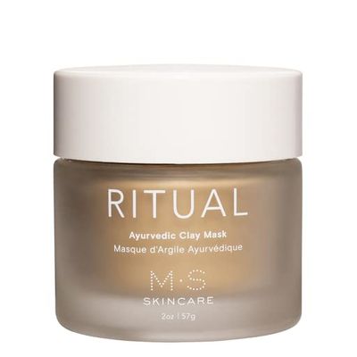M.S Skincare Ritual Ayurvedic Clay Mask, Vegan Face Mask, 2oz Glass Jar