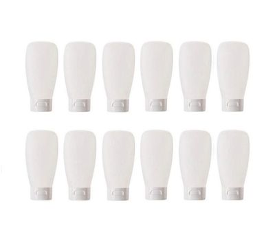 XINGZI 12PCS 30ML 1OZ Empty Clear Refillable Plastic Squeeze Bottles Cosmetic Soft Tubes With Flip Cap Makeup Lotion Shampoo Facial Cleanser Body Cream Bath Container Portable Cosmetics Travel Set