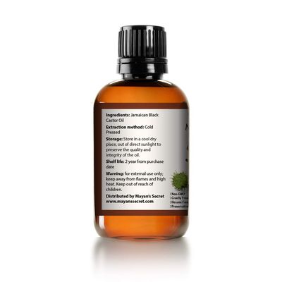 Mayan's Secret - Pure Jamaican Black Castor Seed Oil - Nourishing Care for Hair and Skin
