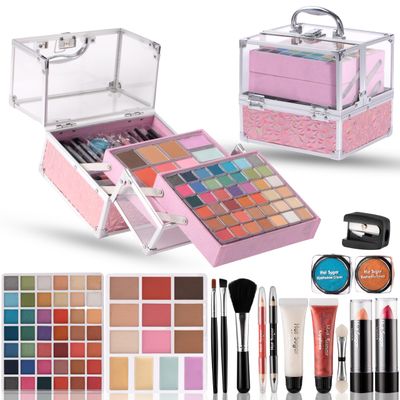 Hot Sugar Teen Makeup Kit for Girls 13-15, Kids Makeup Kit, Makeup Gift Set for Birthday Parties Makeovers &amp; Christmas (PINK)