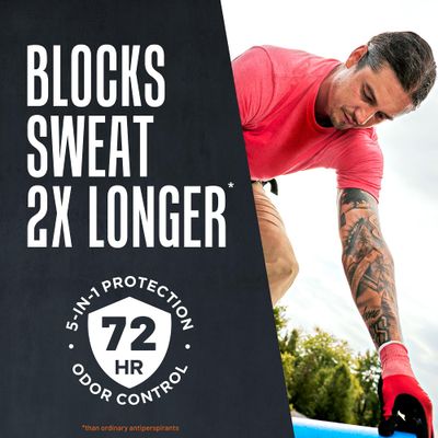 Right Guard Xtreme Defense Antiperspirant &amp; Deodorant Gel | 5-in-1 Protection For Men | Blocks Sweat 2X Longer | 72-Hour Odor Control | Arctic Refresh Scent, 4 oz. (4 count)