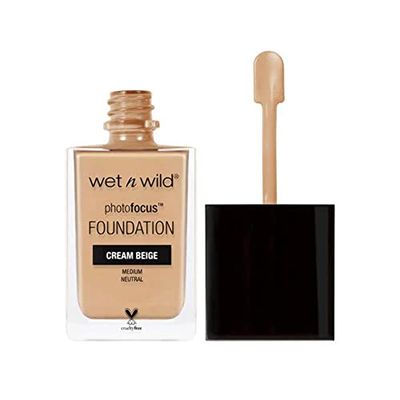 wet n wild Photo Focus Matte Liquid Foundation Cream Beige, Vegan &amp; Cruelty-Free