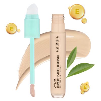 LAMEL OH my Clear Face Concealer - Vitamin E &amp; Tea Tree Extract - Skin Care, Moisturizing &amp; Waterproof - Moisturizing &amp; Waterproof - Vegan Formula - Brightening &amp; Protection, 401-0,23 fl.oz