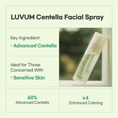 Luvum Calming Repair Cica Gel Serum, Centella Mist, Facial Spray, 2.70 fl. oz