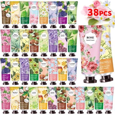 INALIER 38 Pack Hand Cream Christmas Gifts for Women,Baby Shower Party for Guests Travel Size Hand Lotion Bulk for Wedding Baby Shower,Hand Lotion for Mom Girls Her Wife Grandma