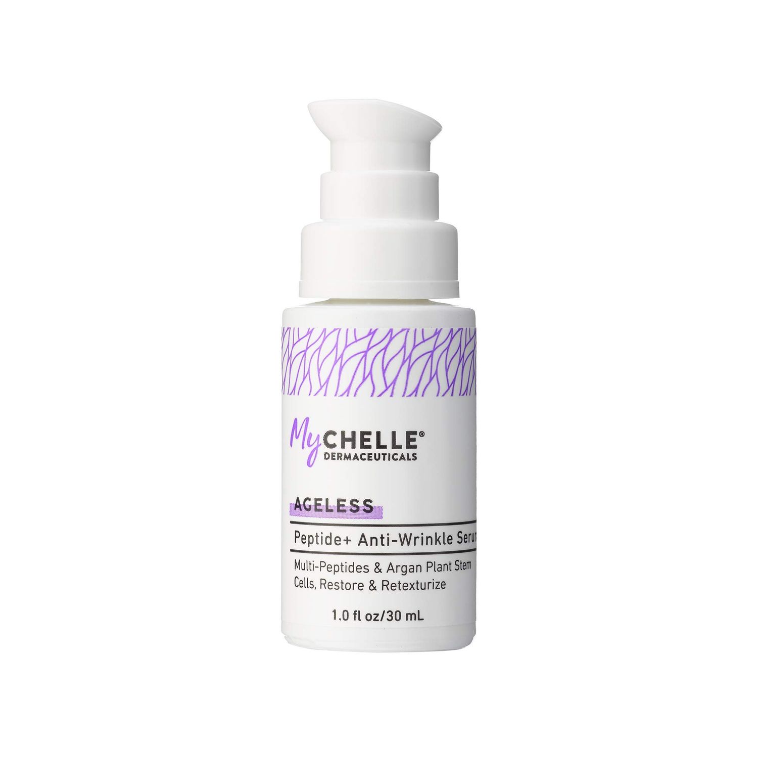 MyCHELLE Dermaceuticals Peptide+ Anti-Wrinkle Serum - Anti-Aging Serum with Peptides &amp; Argan Plant Stem Cells to Help Restore Skin &amp; Help Reduce the Appearance of Fine Lines and Wrinkles