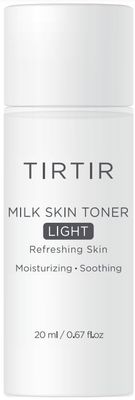 TIRTIR Milk Skin Rice Toner Light | Instant Hydration with 4% Niacinamide, Pantenol, Lightweight, Pore-Tightening, Vegan, Acne-Prone, Oily Skin, Fungal Acne Safe, Korean Skin Care, 0.67 Fl Oz