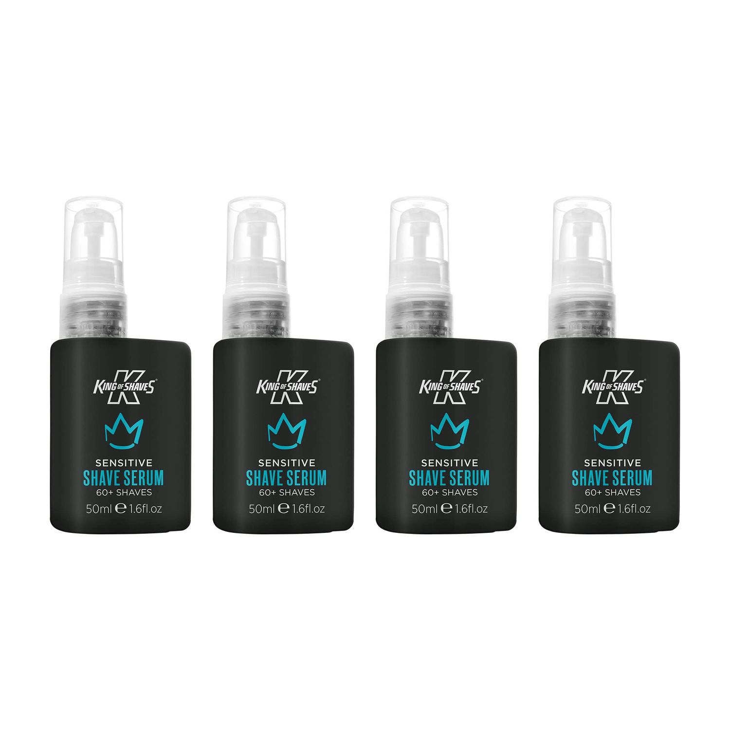 King of Shaves Advanced Sensitive Shaving Face Serum For Men 50ml QUAD PACK