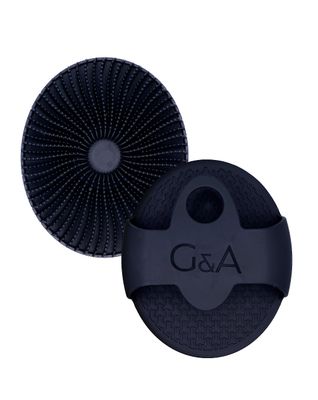 Premium Silicone Body Scrubber | Gentle on Sensitive Skin, Effective for All Skin Types | Non-Slip Handle | Hygienic, Durable, and Easy to Use. (Grey)
