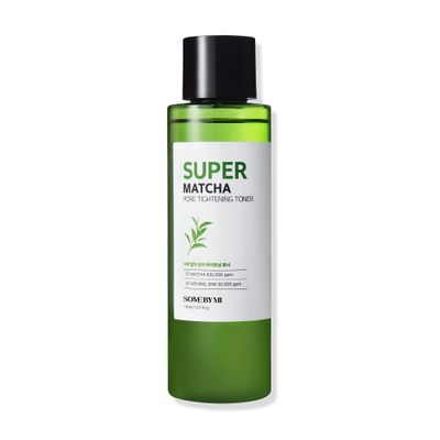 SOME BY MI Super Matcha Pore Tightening Toner - 5.07Oz, 150ml - Made from Matcha Extracts for Sensitive Skin - Skin Moisturizing and Purifying - Blackheads, Sebum and Pore Care - Korean Skin Care