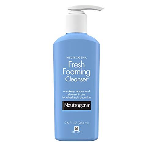 Neutrogena Fresh Foaming Gentle Daily Facial Cleanser &amp; Makeup Remover, Oil-, Soap- &amp; Alcohol-Free, Removes Dirt, Oil &amp; Waterproof Makeup, Non-Comedogenic &amp; Hypoallergenic, 9.6 fl. oz