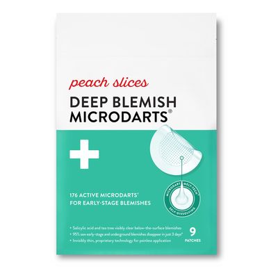 Peach Slices | Deep Blemish Microdarts | Acne Patch | Early Stage &amp; Deep Pimples | Fast-Acting | Salicylic Acid | Tea Tree Oil | Niacinamide | Cica | Hyaluronic Acid | Spot Treatment | 9 Patches