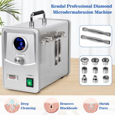 Kendal Professional Diamond Microdermabrasion Machine, Dermabrasion Facial Skin Care Equipment with Digital Display also good for home use 110V-220V HB-SFD02