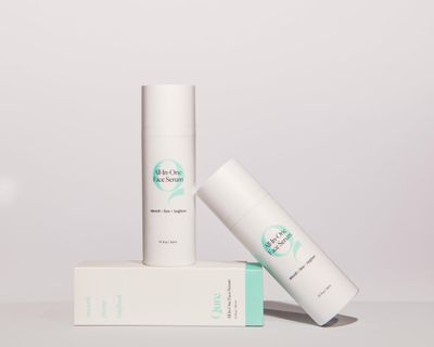 Qure All In One Hyaluronic Acid Serum for Face, Facial Serum With Niacinamides, Retinol, Lactic &amp; Mandelic Acid, Bakuchiol, Peptides &amp; Vitamin C Formulated For | Fine Lines | Wrinkles | Dark Spots