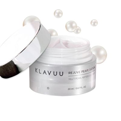 KLAVUU PEARLSATION Enriched Pearl Eye Cream - Face Moisturizer, Niacinamide, Enhances Skin Elasticity, Dark Circles Under Eye Treatment with Anti-Aging Hydration, Korean Skin Care (0.68oz/20ml)