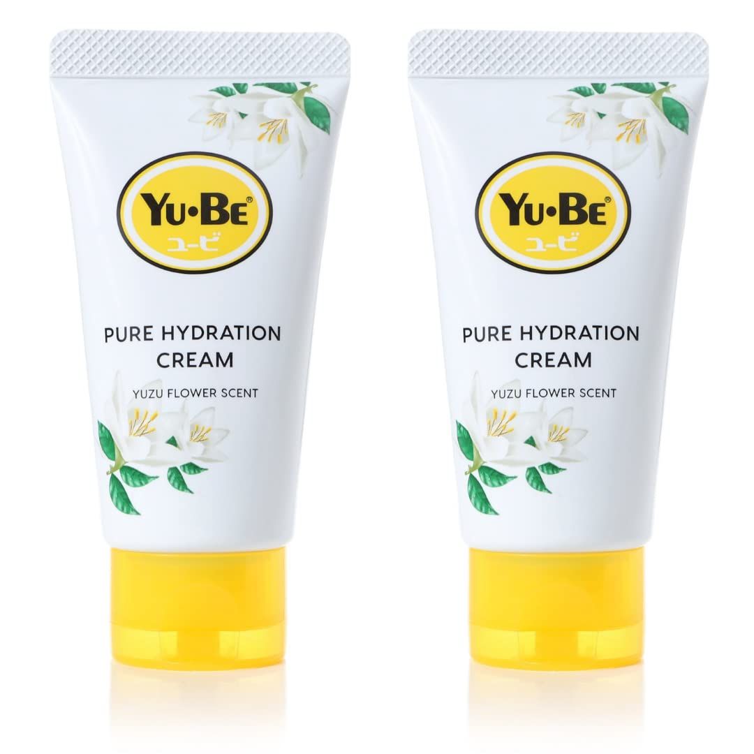 Yu-Be Yuzu Pure Hydration Cream (Duo): Body &amp; Hand Cream - Vegan Skin Care Cream for Sensitive &amp; Dry Skin - Soothing Yuzu Flower Extract - Day &amp; Night Moisturizer- 1.35 Fl Oz