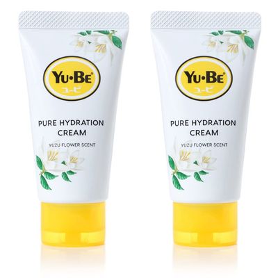 Yu-Be Yuzu Pure Hydration Cream (Duo): Body &amp; Hand Cream - Vegan Skin Care Cream for Sensitive &amp; Dry Skin - Soothing Yuzu Flower Extract - Day &amp; Night Moisturizer- 1.35 Fl Oz