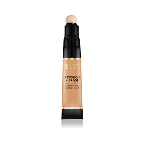 Milani Retouch + Erase Light-Lifting Concealer - Honey (0.24 Ounce) Cruelty-Free Liquid Concealer with Cushion Applicator Tip to Cover Dark Circles, Blemishes &amp; Skin Imperfections