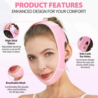 Reusable V Line Lifting Mask Facial Slimming Strap, Facial Bandage Firms Sagging Skin, Double Chin Reducer, Face Lift Prevent Sagging.