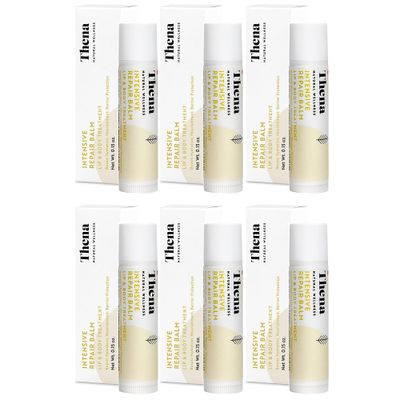 Organic Lip Treatment Balm Ultra Hydrating &amp; Nourishing Care for Dry, Chapped, Cracked Lips &amp; Skin, Visibly Smooths Wrinkles &amp; Fine Lines, Natural Skin Care, 6 Pack Gift Set, Women &amp; Men