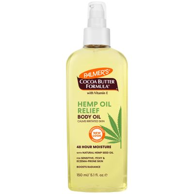 Palmer&#39;s Cocoa Butter Formula Hemp Oil Calming Relief Body Oil, 5.1 Ounces