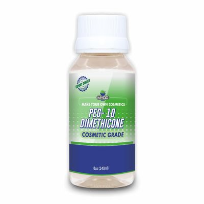 MYOC PEG-10 Dimethicone - 8.11 FL OZ (240ml), PEG-10 Dimethicone Cosmetic Grade, PEG-10 Dimethicone for Cream &amp; lotion, Sunscreens, for Skin care &amp; Cosmetics Products, Non-GMO, Paraben free