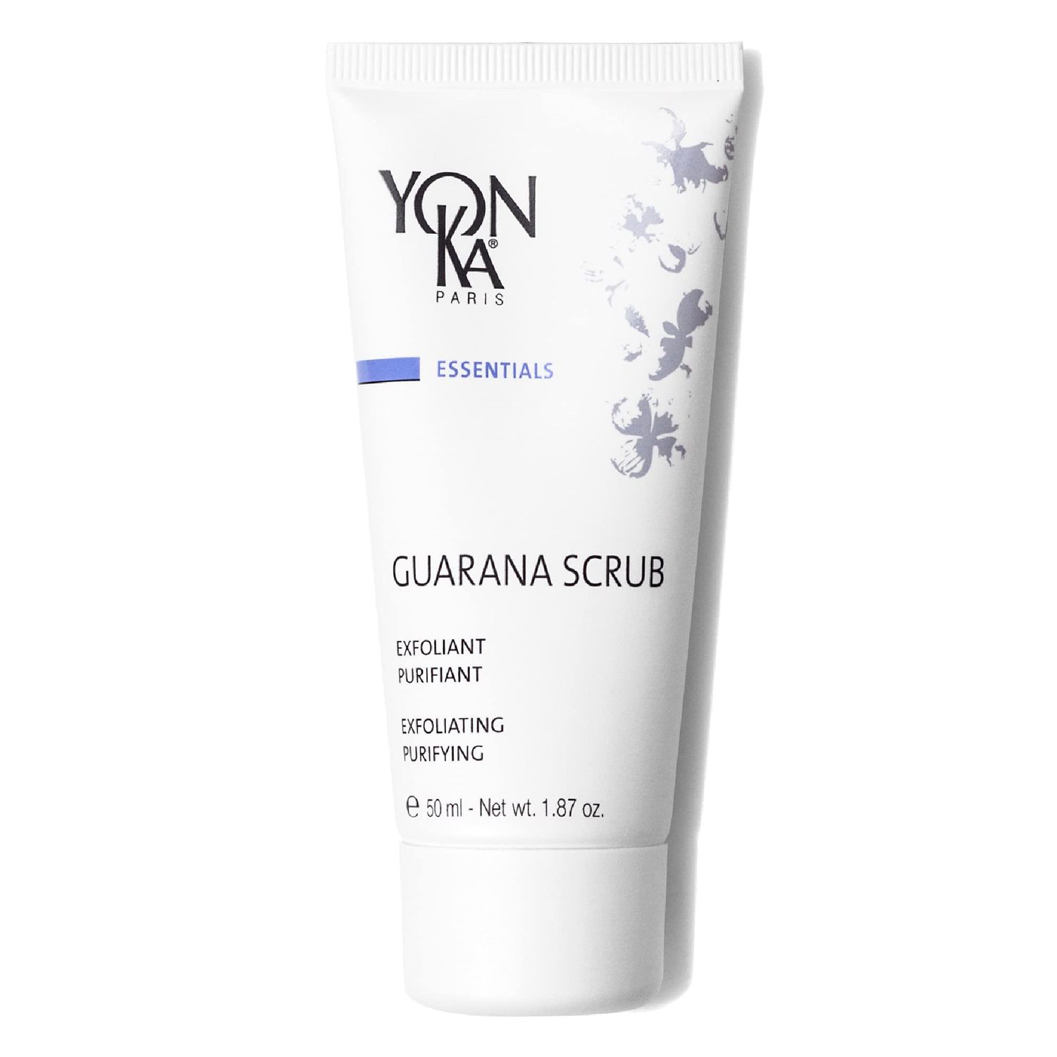 Yon-Ka Guarana Facial Scrub 50ml | Gentle Facial Detoxifying Scrub with 2 Sizes of Granules | Rice Microbeads and Guarana | Cleanses, Polishes and Purifies | Normal to Oily Skin | 98% Natural Origin