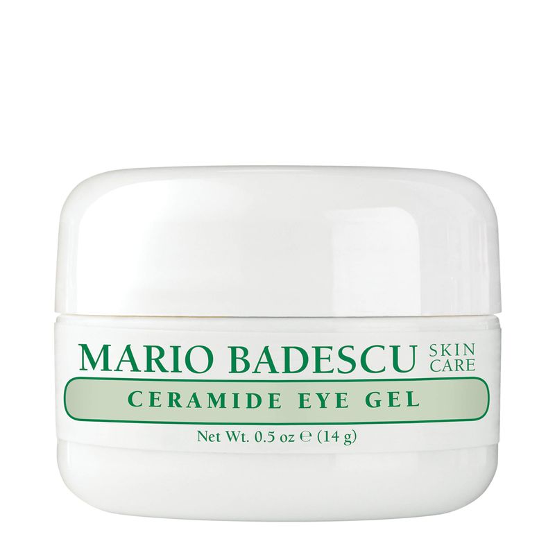 Mario Badescu Ceramide Eye Gel for All Skin Types | Oil Free Eye Gel that Tightens and Smoothes | Formulated with Ceramides &amp; Glycerin, 0.5 Ounce