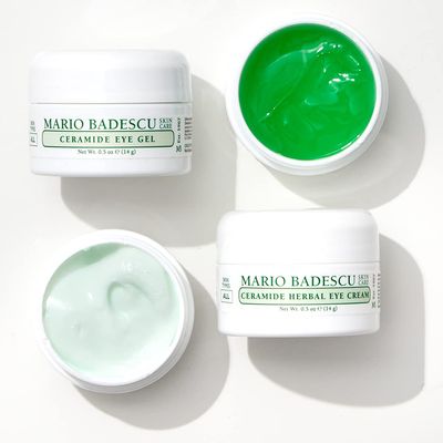 Mario Badescu Ceramide Eye Gel for All Skin Types | Oil Free Eye Gel that Tightens and Smoothes | Formulated with Ceramides &amp; Glycerin, 0.5 Ounce