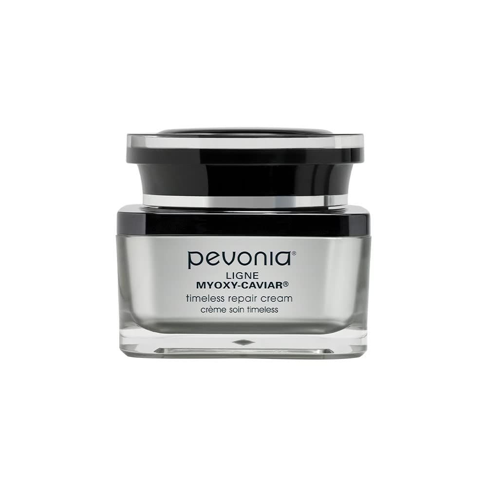 Pevonia Timeless Repair Cream - De-Aging Skin Cream for Face and Neck - Moisturizing Repair Lotion for Dehydrated Skin - Plant-Based &amp; Caviar Facial Cream for Wrinkle Reduction - 1.7 Oz Container