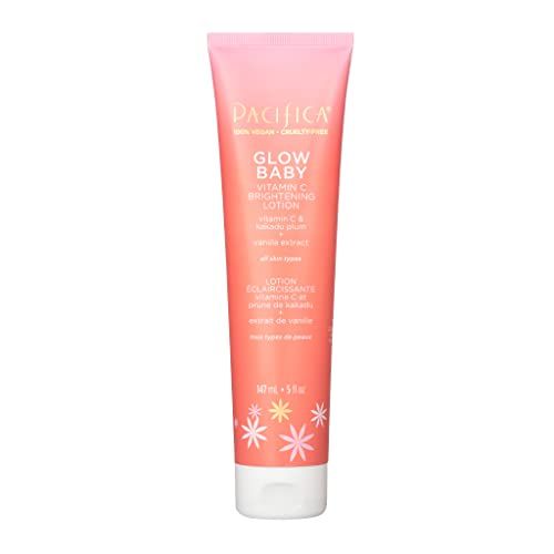Pacifica Body Lotion Glow Baby Vitamin C Moisturizer - for Skin Brightening - w/Superfood Plant Extracts &amp; Vitamin C &amp; E Care Clean Beauty Vegan &amp; Cruelty-Free Dermatologist Tested