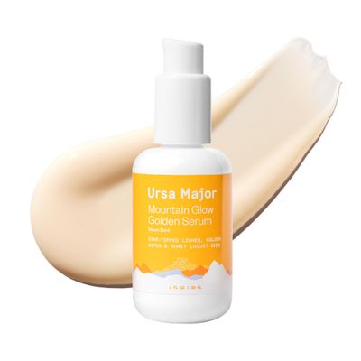 Ursa Major Mountain Glow Natural Face Serum | Vegan Daily Facial Moisturizer | Combat Wrinkles &amp; Sagging Skin | Boost Radiance and Skin Glow | Cruelty-Free &amp; Non-Toxic | For Men &amp; Women | 1.0 ounce