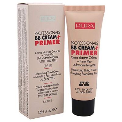 Pupa Milano Professionals BB Cream and SPF 20 Primer for Women, No. 002/Sand, 1.69 Ounce