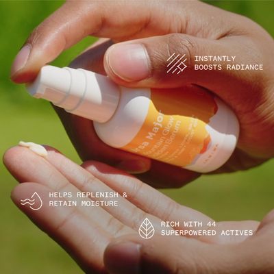 Ursa Major Mountain Glow Natural Face Serum | Vegan Daily Facial Moisturizer | Combat Wrinkles & Sagging Skin | Boost Radiance and Skin Glow | Cruelty-Free & Non-Toxic | For Men & Women | 1.0 ounce