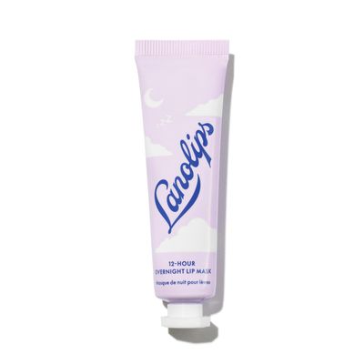 Lanolips 12 Hour Overnight Lip Mask - Rich Lanolin Lip Balm with Hyaluronic Acid, Vitamin C &amp; Ceramides - Restore, Soften &amp; Replenish Lips While You Sleep - Cruelty-Free Lip Products (0.52 oz / 15 g)