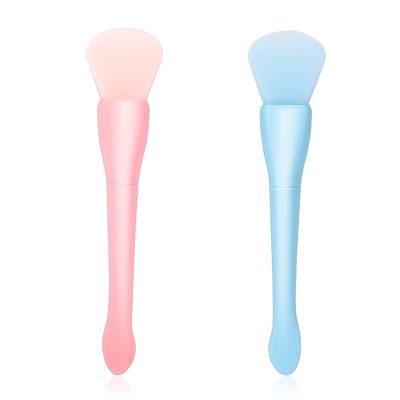 Silicone Face Mask Brush, 2 Pcs Skin Care Brush Applicator Soft Double Head Moisturizers and Facial Mud Mask Applicator Face Cream Spoon Beauty Makeup Scrubber Facial Skin Care Tools for Apply Lotion