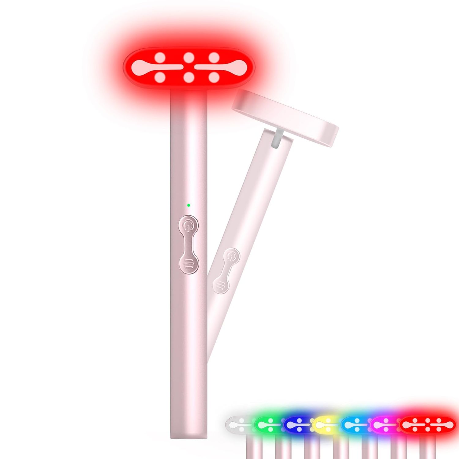 Red Light Therapy Wand for Face, LED Facial Light Therapy for Skin Care at Home Blue Light Therapy Face Tool for Neck