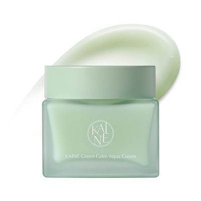 KAINE Green Calm Aqua Cream | Lightweight Hydrating Moisturizer with Green Calm Complex, Panthenol, and Botanical Squalane for Sensitive Skin, Fast-Absorbing, Soothing Korean Skincare, 2.36 fl.oz/70ml