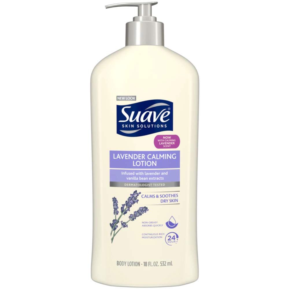 Suave Skin Lotion 18 Ounce Pump Lavender Vanilla 18 Ounce Pump (532ml) (3 Pack)