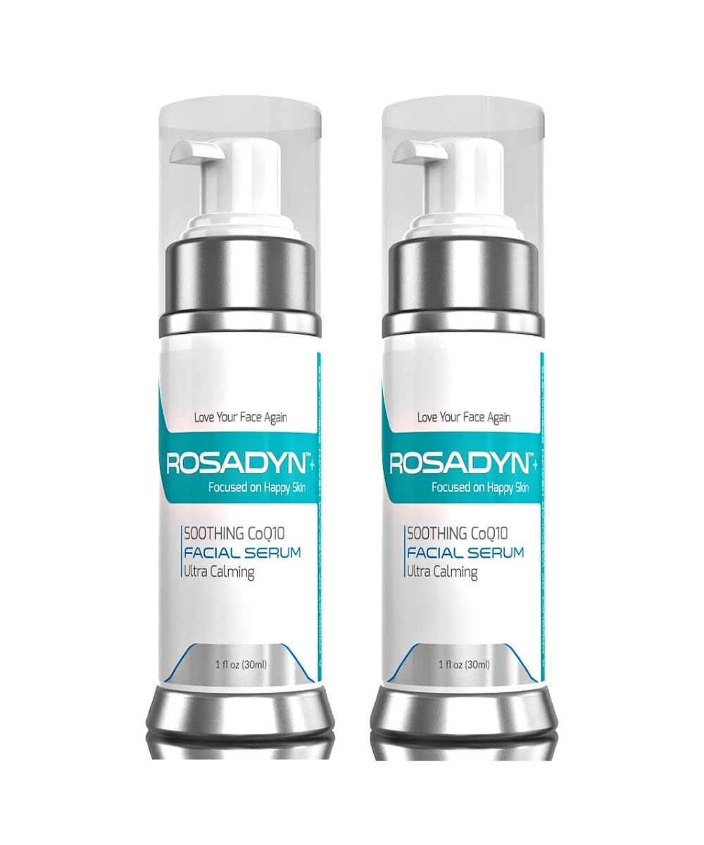 Rosadyn Rosacea Serum 2-Pack | Soothing Facial Gel, Moisturizer and Anti Aging Cream in One - With Natural and Organic Ingredients