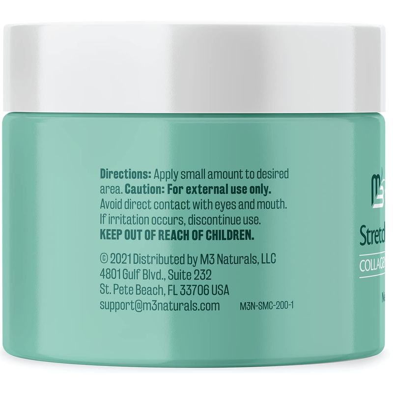Stretch Mark Cream Infused with Collagen &amp; Stem Cell Maternity Skincare Oil Removes Stretch Mark Prevention &amp; Scar Remover Lotion Green Tea Extract &amp; Raspberry Ketones by M3 Naturals