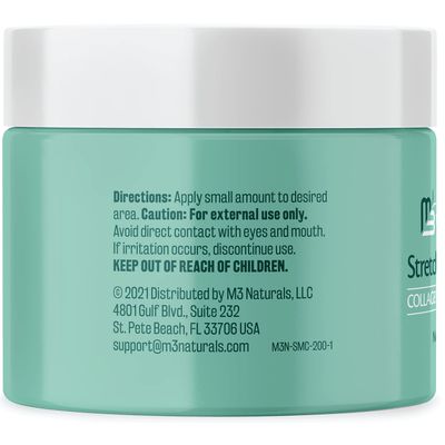 Stretch Mark Cream Infused with Collagen & Stem Cell Maternity Skincare Oil Removes Stretch Mark Prevention & Scar Remover Lotion Green Tea Extract & Raspberry Ketones by M3 Naturals