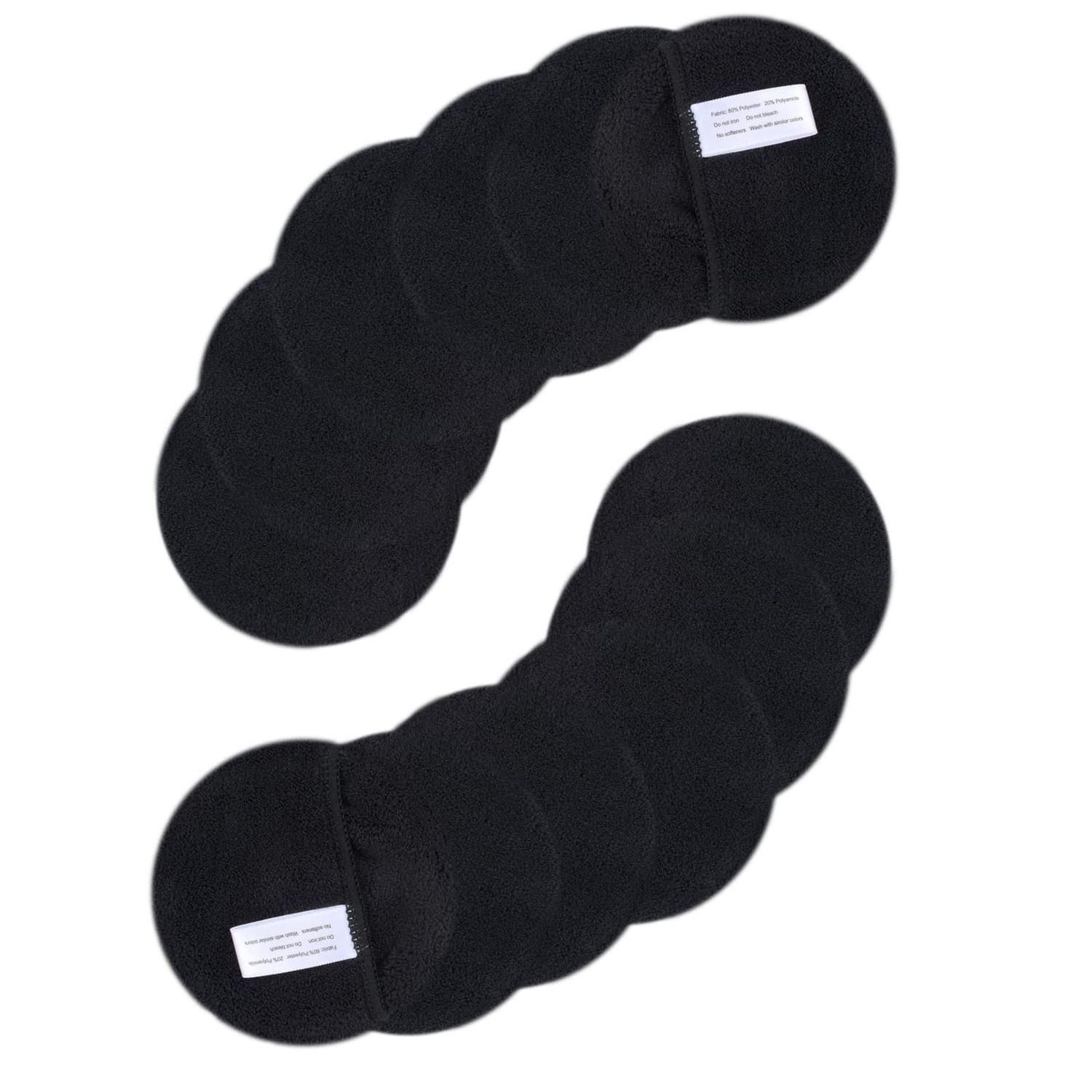 SUNLAND Reusable Makeup Remover Pads for Face,Eyes,Lips Microfiber Face Cleansing Gloves Washable Makeup Remover Cloth with Laundry Bag Rounds Pads