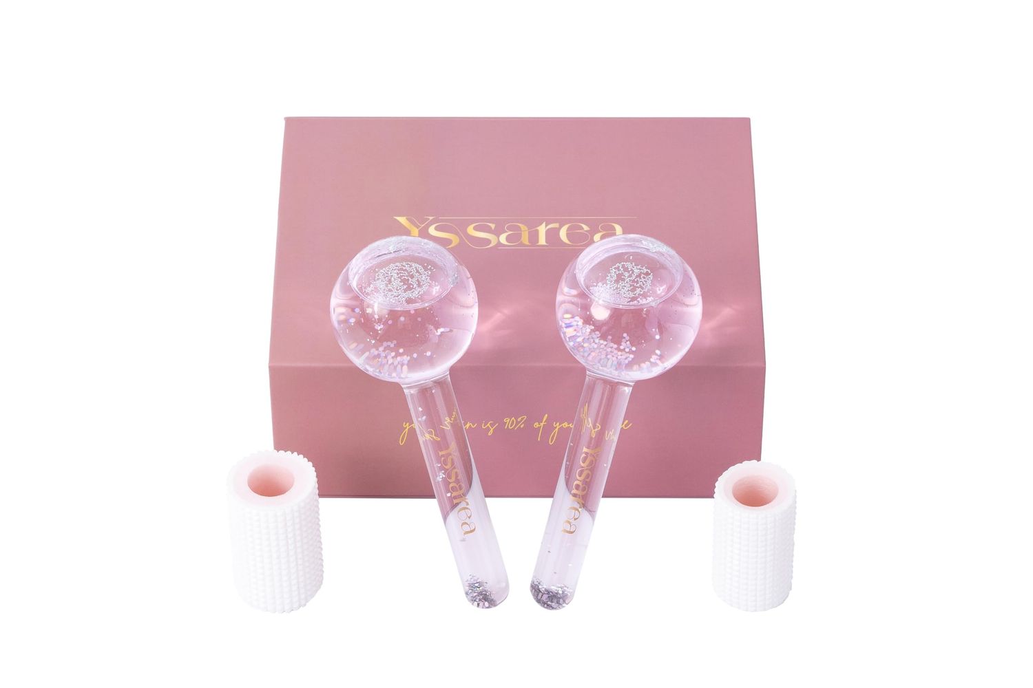 Yssarea Ice Globes for Facials - Freezer Safe | Highly Effective Facial Globes for Daily Beauty Routines | Tighten Skin | Reduce Puffiness | Enhance Circulation and Complexion