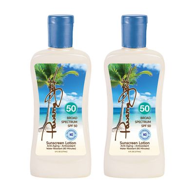 Panama Jack Sunscreen Suntan Lotion - SPF 50, Broad Spectrum UVA/UVB Protection, PABA, Paraben, Gluten &amp; Cruelty Free, Water Resistant (80 Minutes), 6 FL OZ