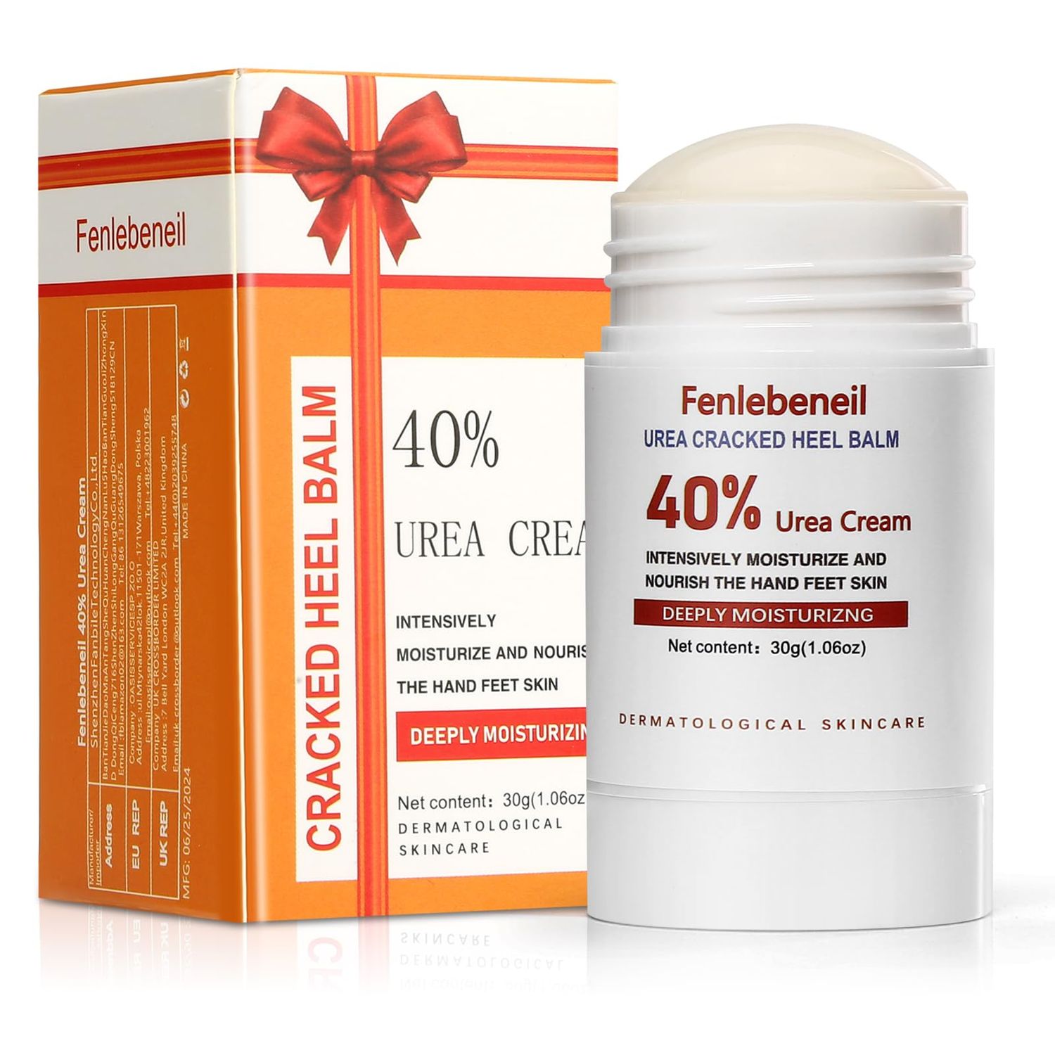 Urea Cream 40 Percent Foot Cream for Dry Cracked Heel and Feet Cracked Heel Repair 40% Urea Cream Balm for Feet Hand Moisturizing Lotion Dead Skin Remover Softener Feet Care Treatment For Women Men